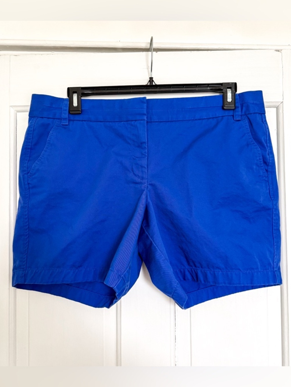 J. Crew Cobalt Blue Cotton Chino Broken-In Shorts - Picture 2 of 5